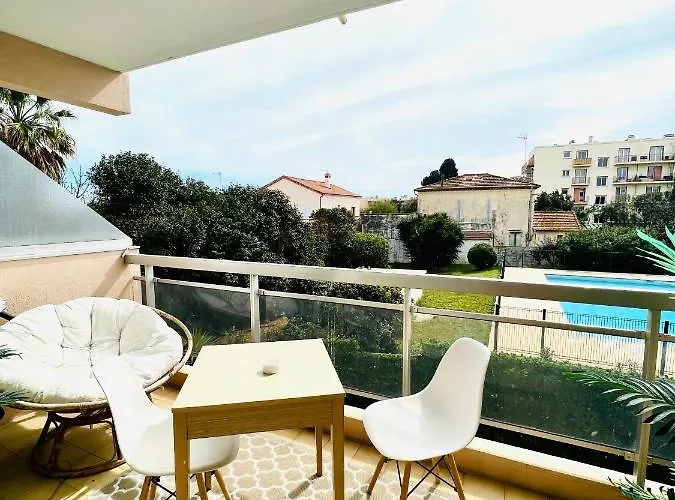 Les Palmiers - Avec Piscine Proche Plages - Wifi Et Clim Апартаменты Антиб