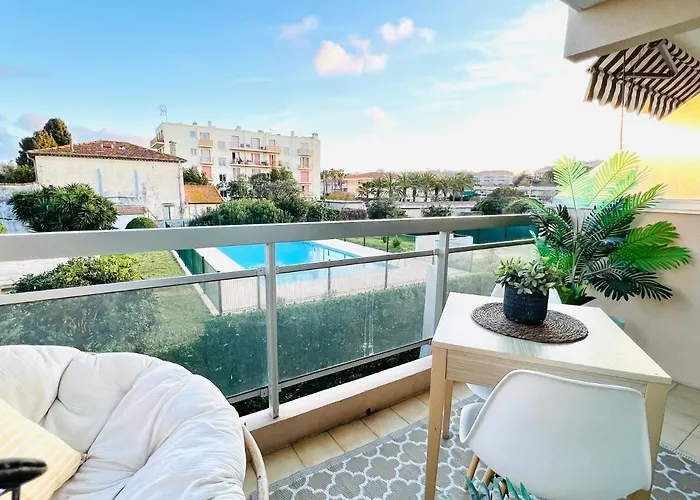 Les Palmiers - Avec Piscine Proche Plages - Wifi Et Clim